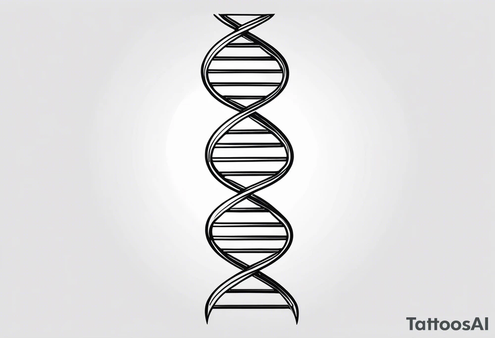 DNA strand tattoo idea