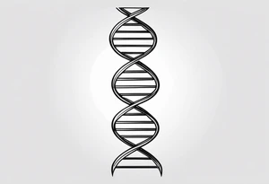 DNA strand tattoo idea