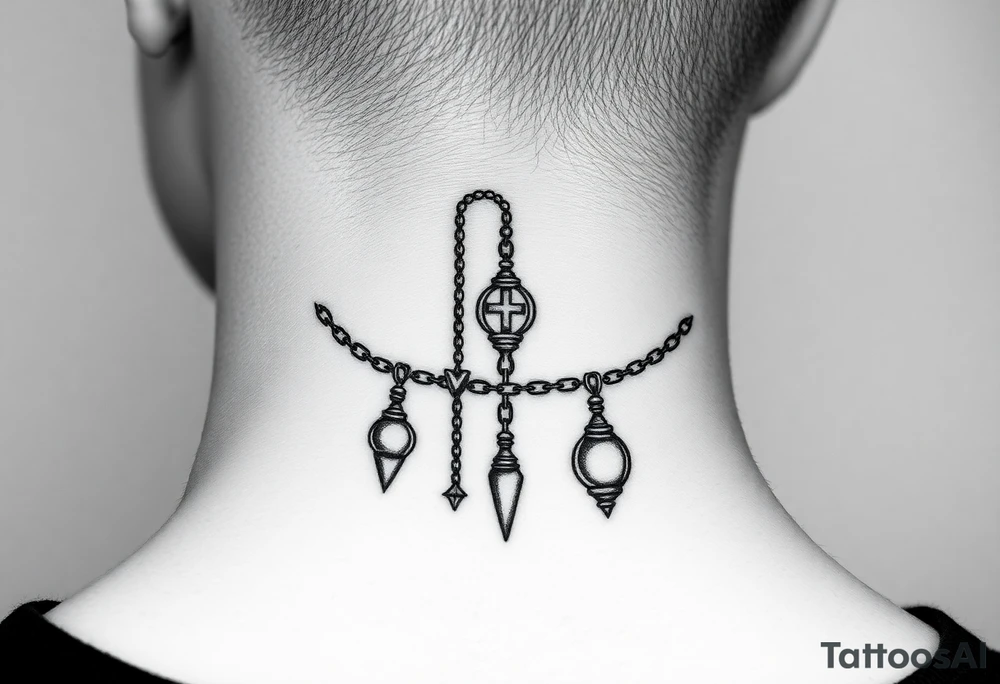 Traditional Russian orthodox censer chains tattoo idea