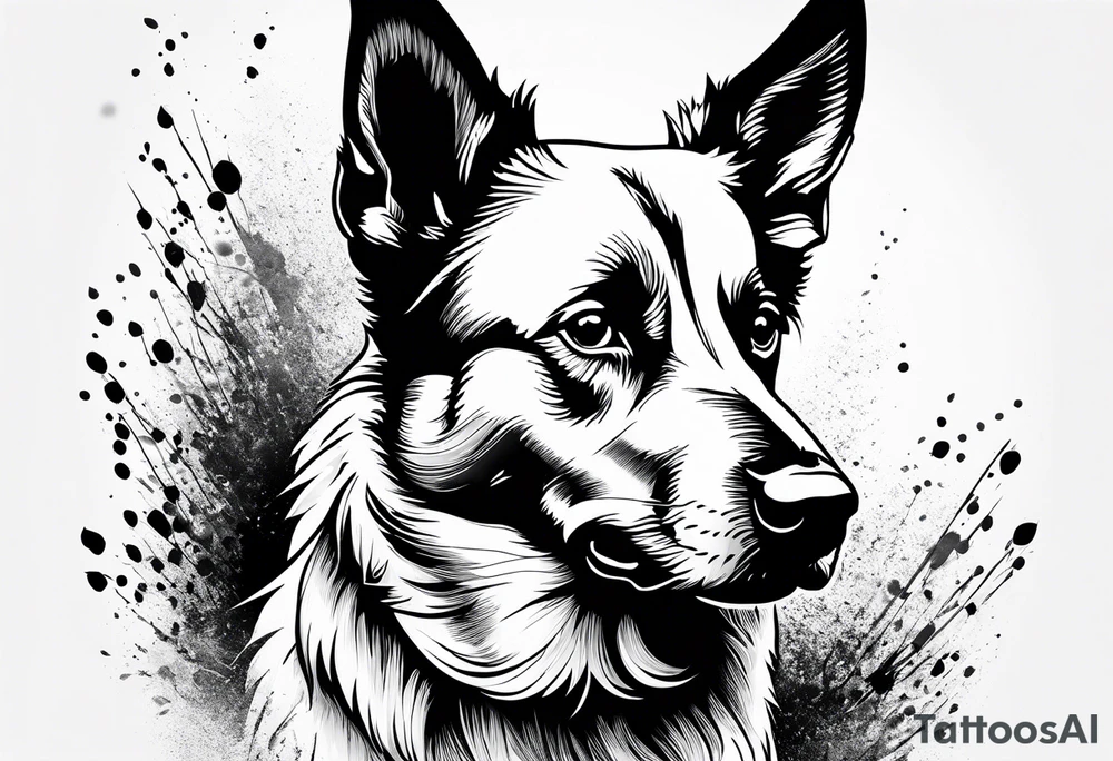 Belgian malinois, Scottish terrier, border collie, papillon tattoo idea