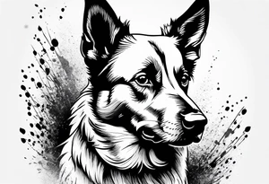 Belgian malinois, Scottish terrier, border collie, papillon tattoo idea