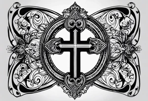 1 Corinthians 13:4 with cross tattoo idea