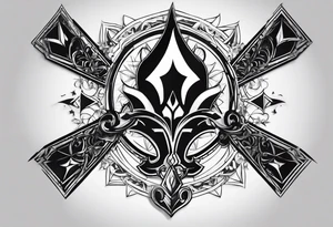 Renard sur un fond boussole. Il faut une clé ( style keyblade dans kingdom hearts. Tatouage sur l'avant bras tattoo idea