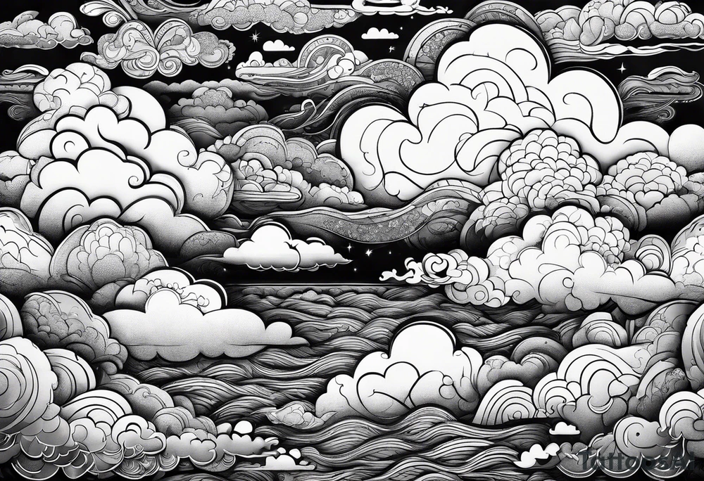 Clouds tattoo idea
