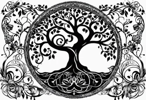 tree of life tattoo idea