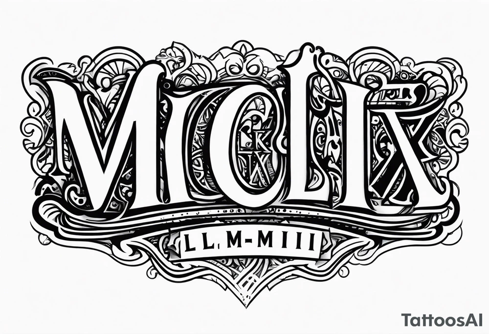 MCMLXXXII tattoo idea