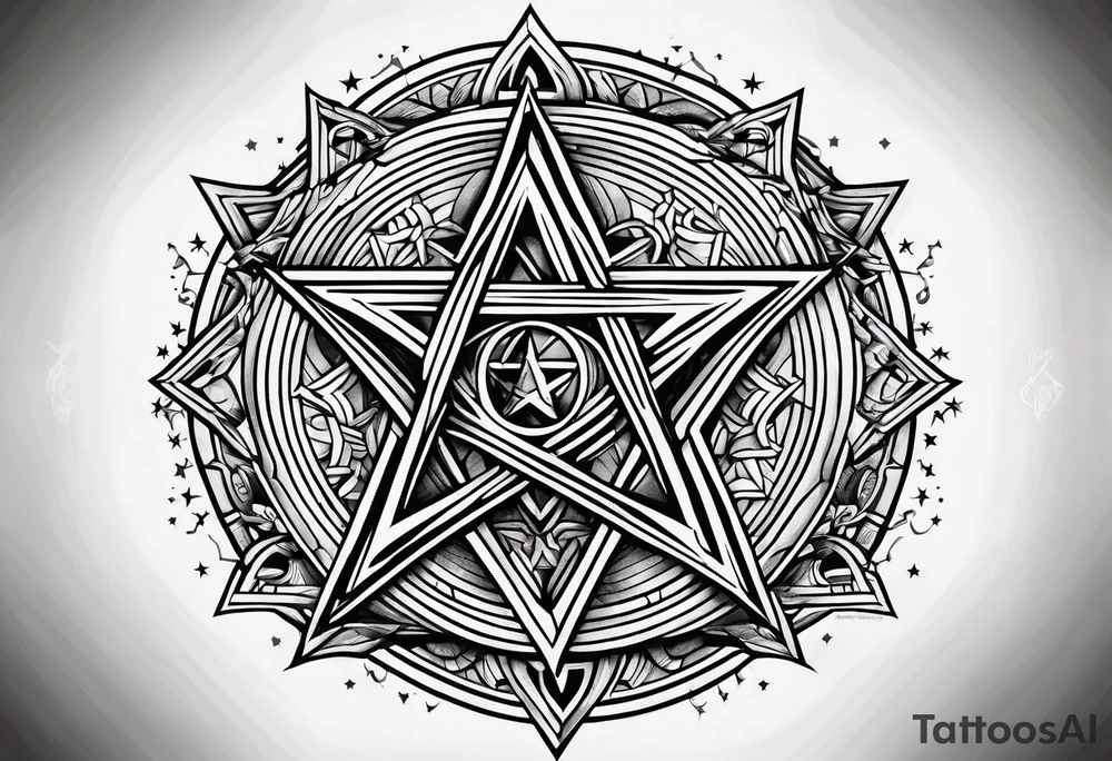 pentagram tattoo idea