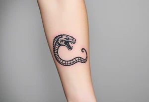 Snake tiger crane monkey tattoo idea