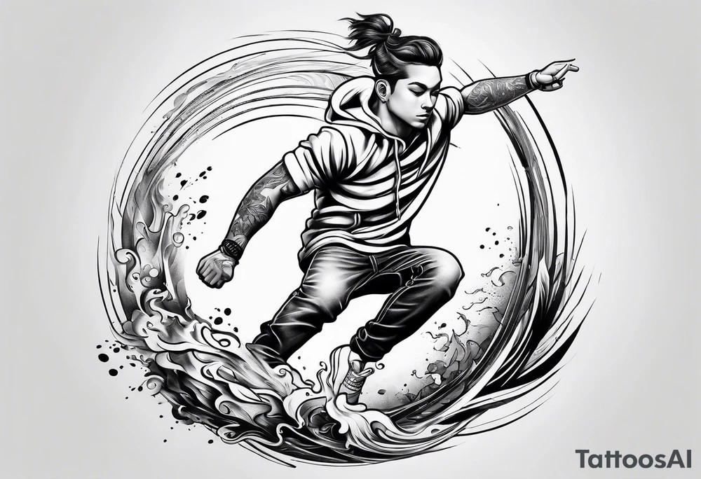 word "JUMP" tattoo idea