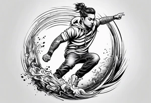 word "JUMP" tattoo idea