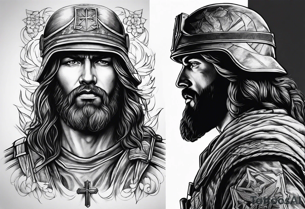 soldier of Christ tattoo idea