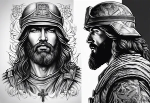 soldier of Christ tattoo idea