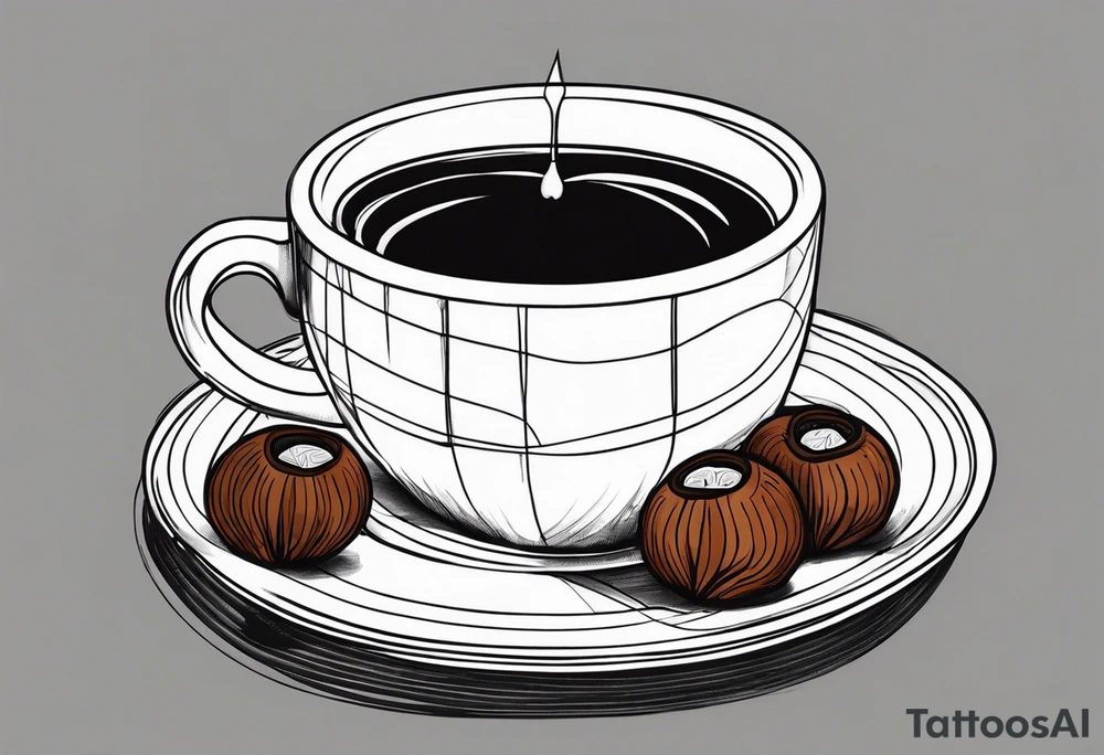 chestnuts poured into coffee tattoo idea