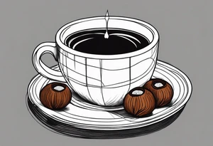 chestnuts poured into coffee tattoo idea