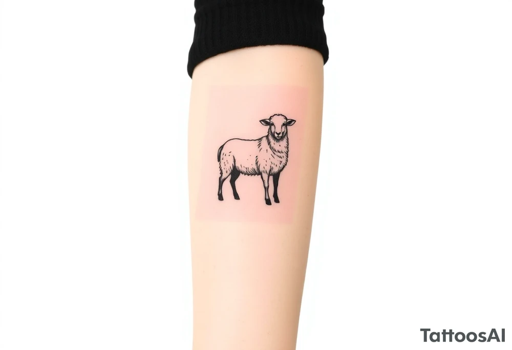 Black sheep tattoo idea