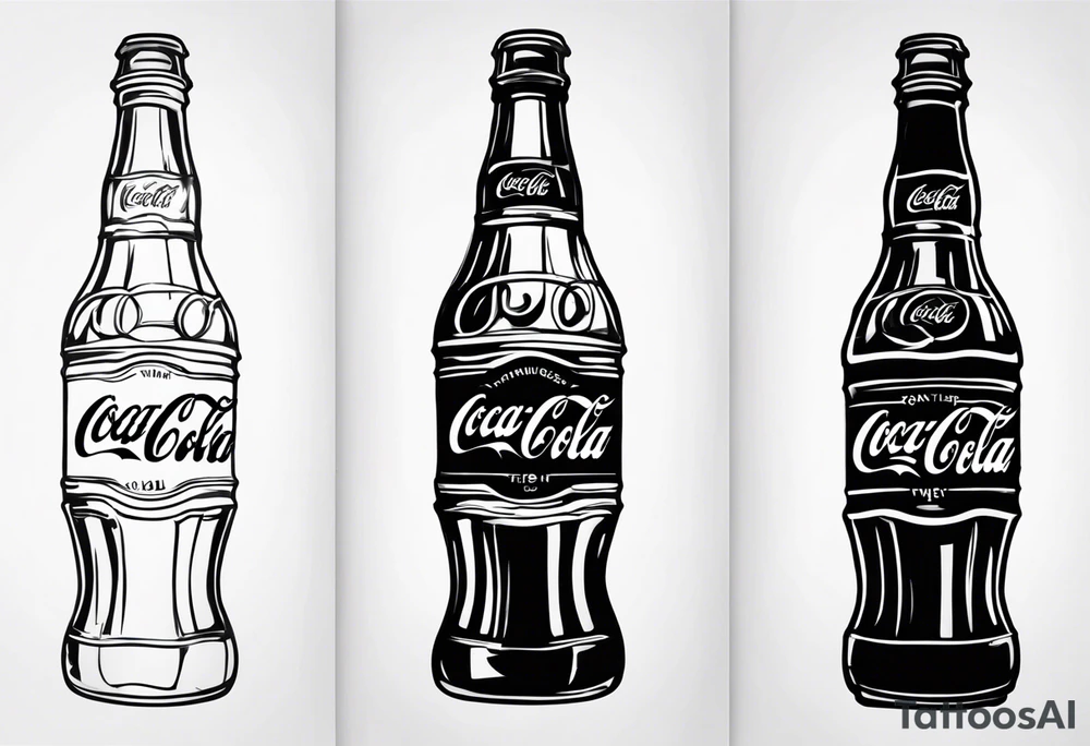 Antique Coca Cola lamp tattoo idea