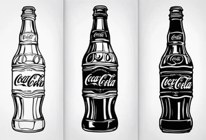 Antique Coca Cola lamp tattoo idea