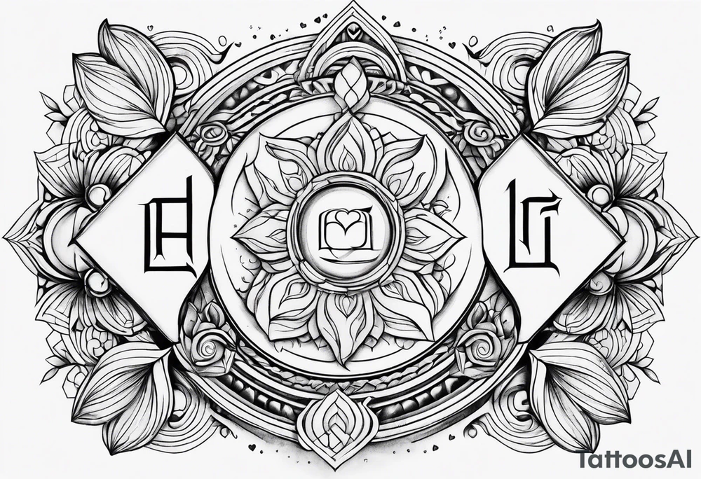 Love, source, abundance, Gemini symbol tattoo idea
