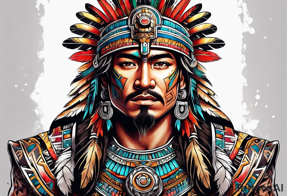 Aztec warrior tattoo idea