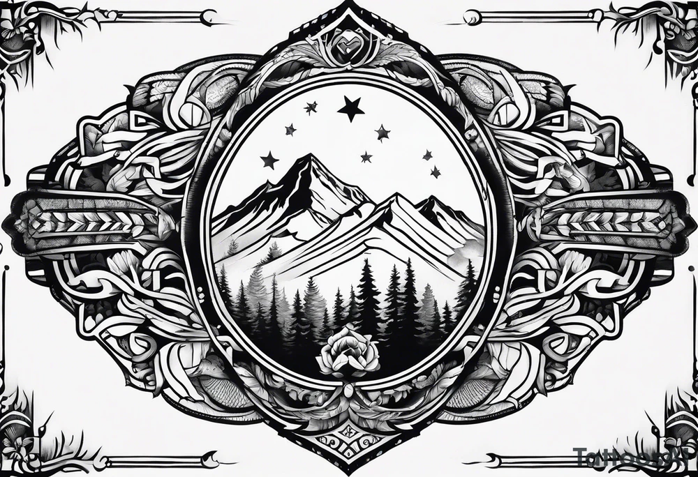 snowboarding in traditional american tattoo style tattoo idea