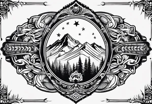 snowboarding in traditional american tattoo style tattoo idea