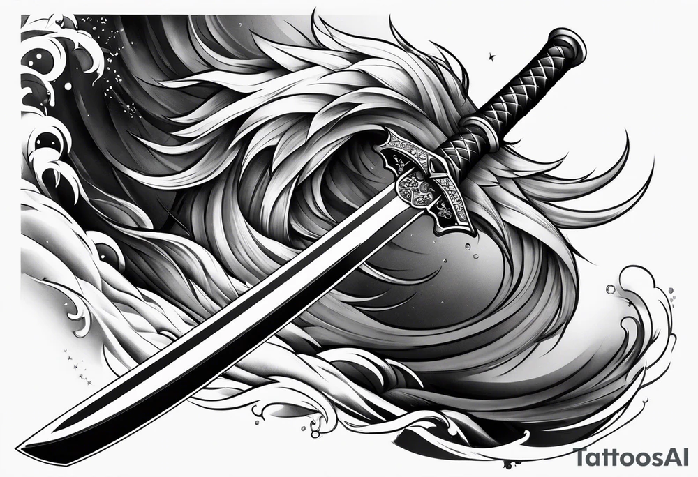 katana tattoo idea