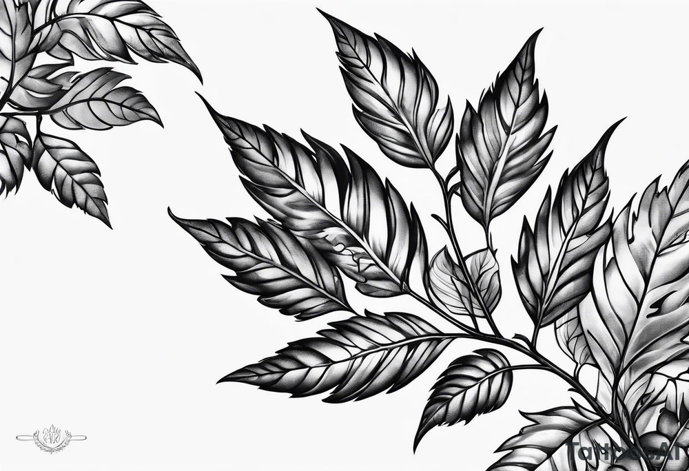 Rowan leaf tattoo idea