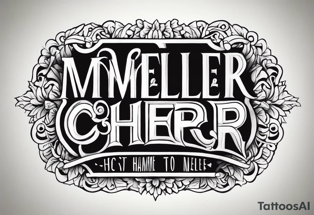 Something on the hole back of the forearm for my parents named Cheri and rob or something to do with my last name Moeller tattoo idea