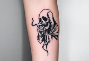 Ghost smoking tattoo idea