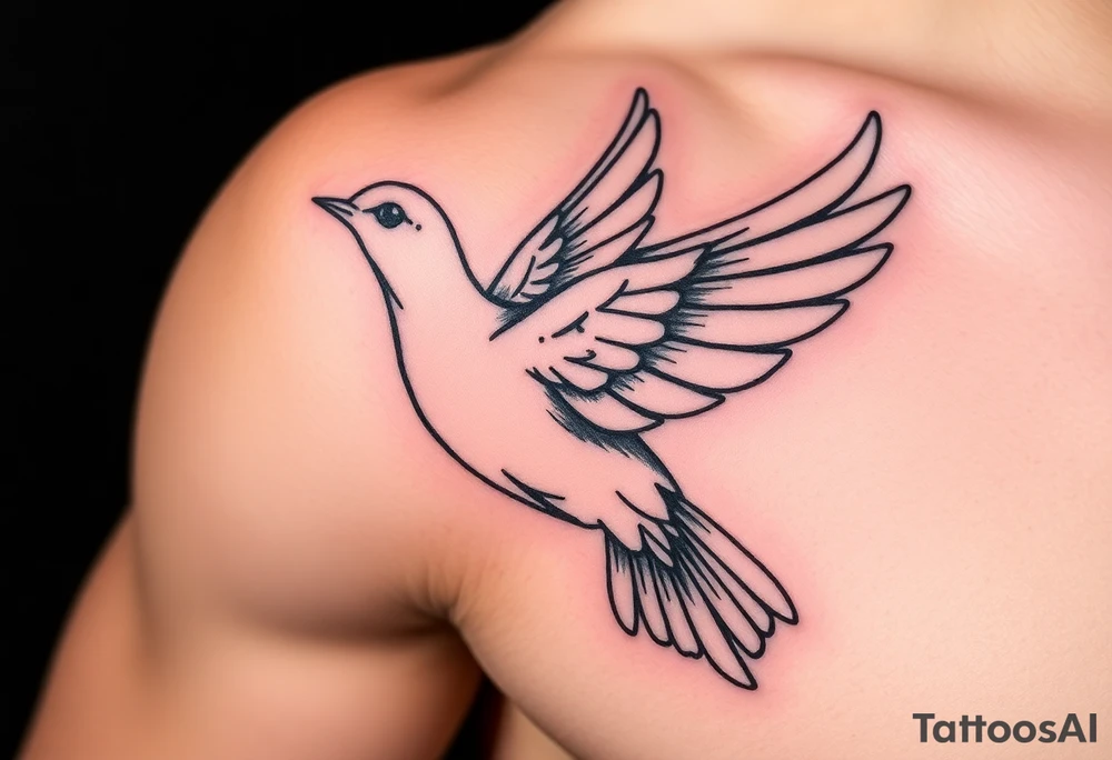 Dove with grandad tattoo idea