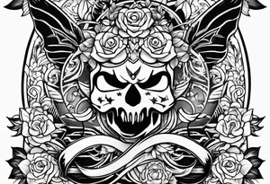 just the number 808 tattoo idea