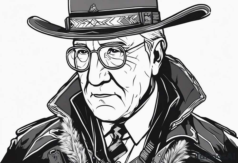 Patriarch Buchanan from Wasteland 3. tattoo idea