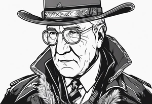 Patriarch Buchanan from Wasteland 3. tattoo idea