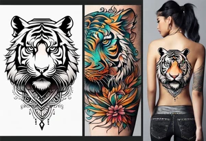 Tiger Head tattoo idea