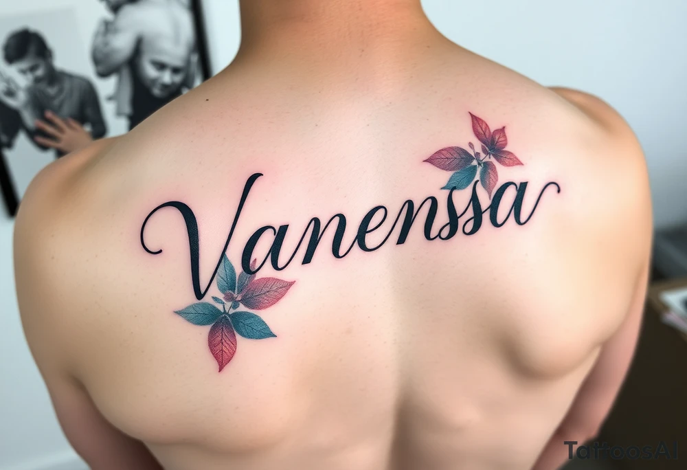 Name Vanessa tattoo idea