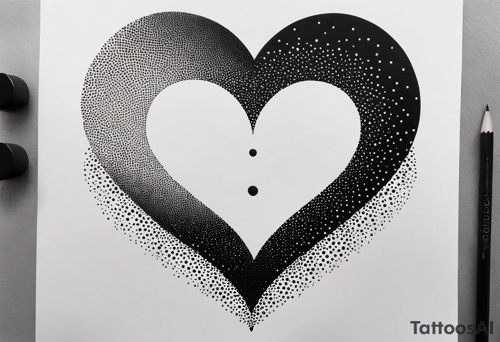 Coeur brisé à l'infini tattoo idea