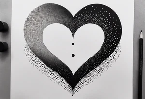 Coeur brisé à l'infini tattoo idea