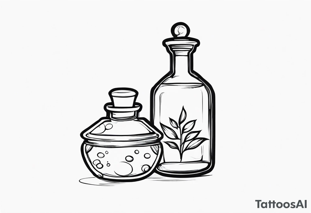 Potion Bottle tattoo idea