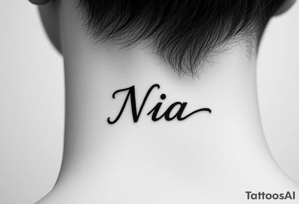 name Nia tattoo idea