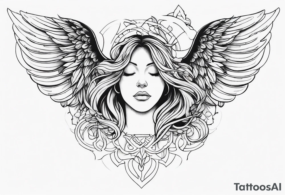 Angel tattoo idea