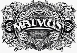 Banner traditional tattoo idea