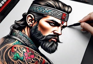 ulster hand tattoo idea