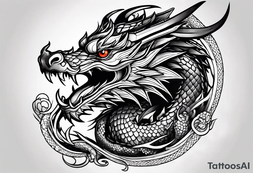 Dragon tattoo idea