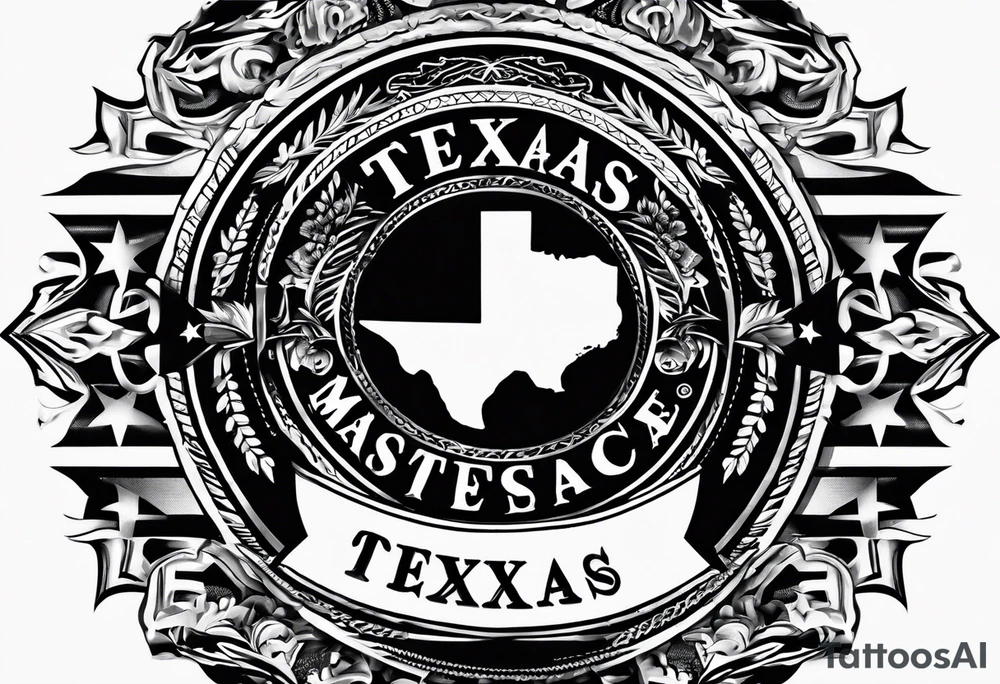 Texas logo with routes tattoo idea