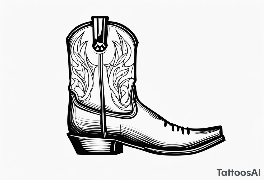 COWBOY BOOT tattoo idea