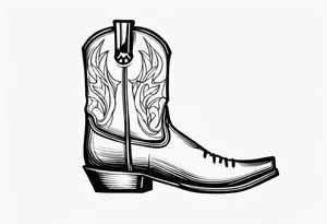 COWBOY BOOT tattoo idea