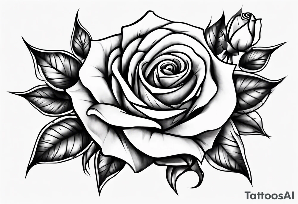 Rose with the name Torri in it tattoo idea