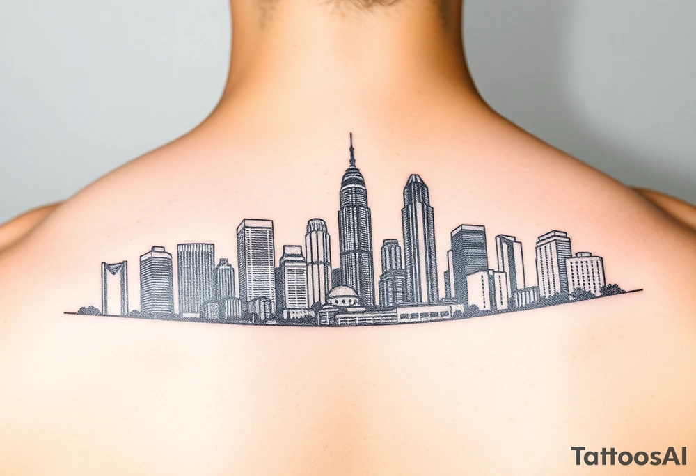 Atlanta skyline tattoo idea