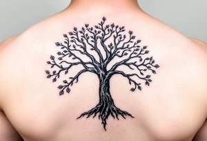 Tree of life in colour one half Jamaican colours and one half Irish colours hand tattoo tattoo idea