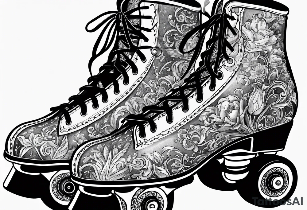 Riedell roller
 skates tattoo idea